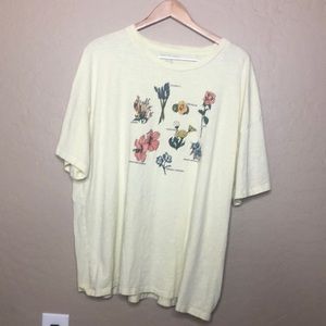Yellow Flower Shirt [AMERICAN EAGLE]